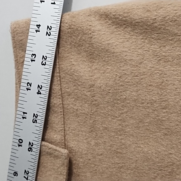 French Connection Soft Cashmere Wool Flannel Wide Straight Leg Trouser Pants - Picture 3 of 8